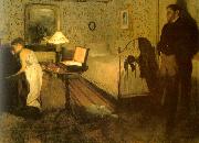Edgar Degas The Rape painting
